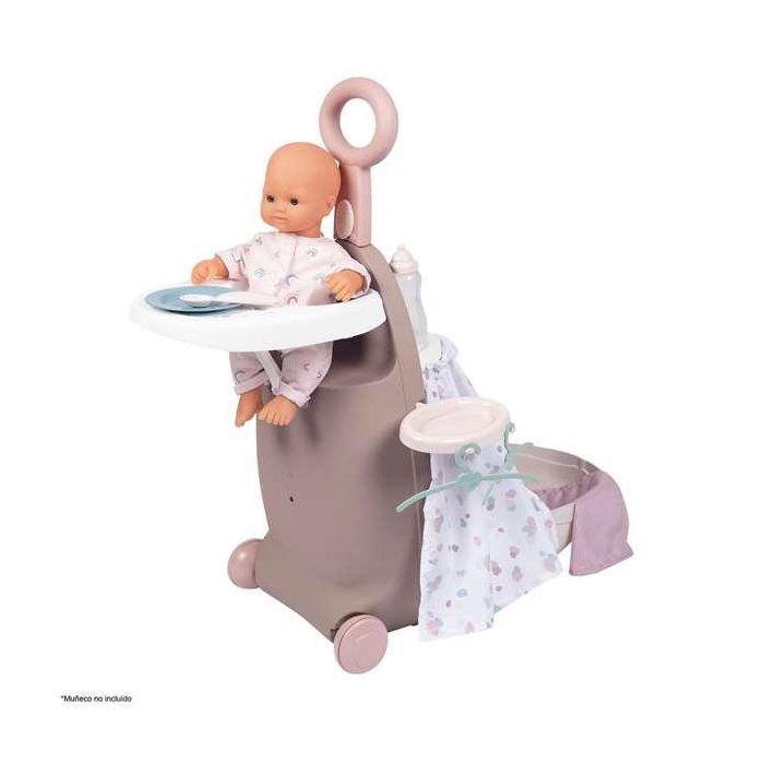 Smoby Trolley Baby Nurse 3 en 1 Maleta, Trona y Cuna para Muñecas hasta 42 cm. 62x25,5x25,5 cm 1