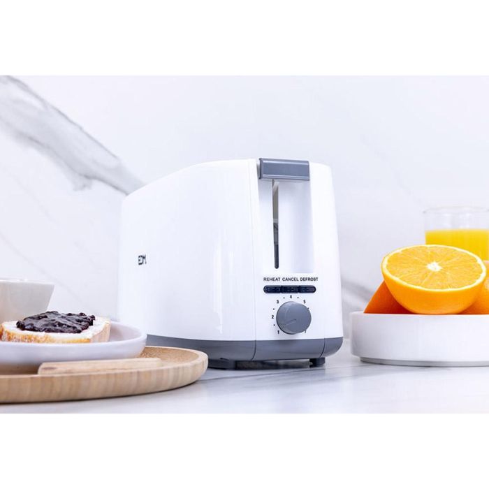 Tostadora EDM 07799 White Design 1400 W Doble ranura 6 Tostadora EDM 07799 White Design 1400 W Doble ranura 6