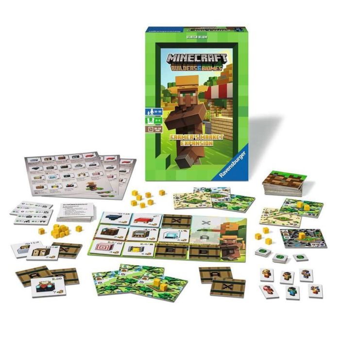 Ravensburger Minecraft Farmer's Market Expansión para Builders & Biomes Juego de Mesa 2