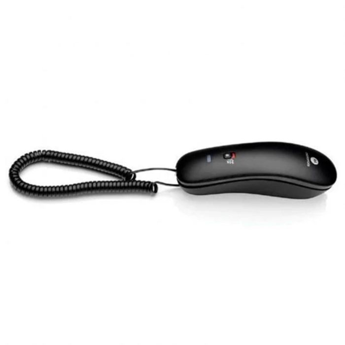 Motorola CT50 Teléfono Fijo Negro Compacto para Casa u Oficina con 10 Memorias, Montaje en Pared e Indicador Visual de Llamadas 2 Motorola CT50 Teléfono Fijo Negro Compacto para Casa u Oficina con 10 Memorias, Montaje en Pared e Indicador Visual de Llamadas 2