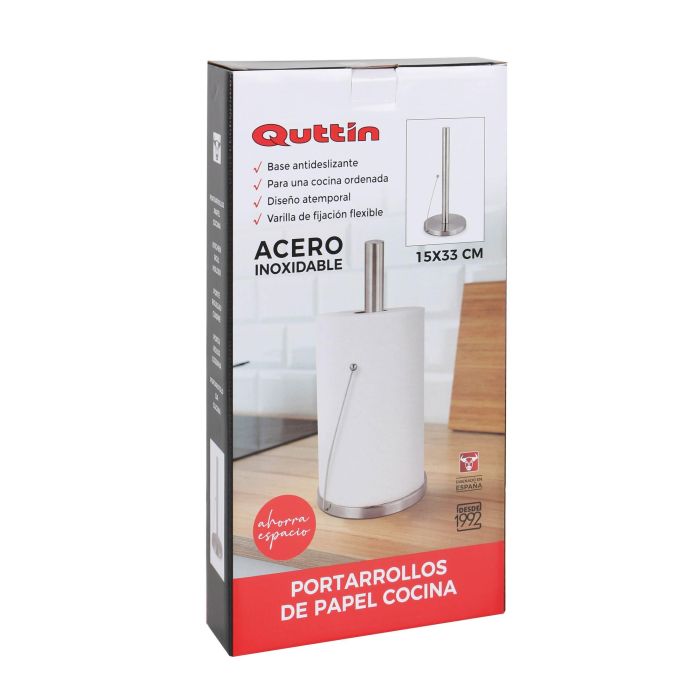 Portarrollo de Cocina en Acero Quttin - Confortime (12 Unidades) 2 Portarrollo de Cocina en Acero Quttin - Confortime (12 Unidades) 2
