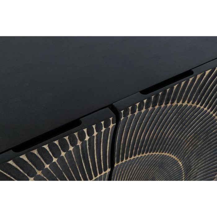 Aparador DKD Home Decor Negro Dorado Metal Madera de mango 81 x 45 x 75 cm 9 Aparador DKD Home Decor Negro Dorado Metal Madera de mango 81 x 45 x 75 cm 9