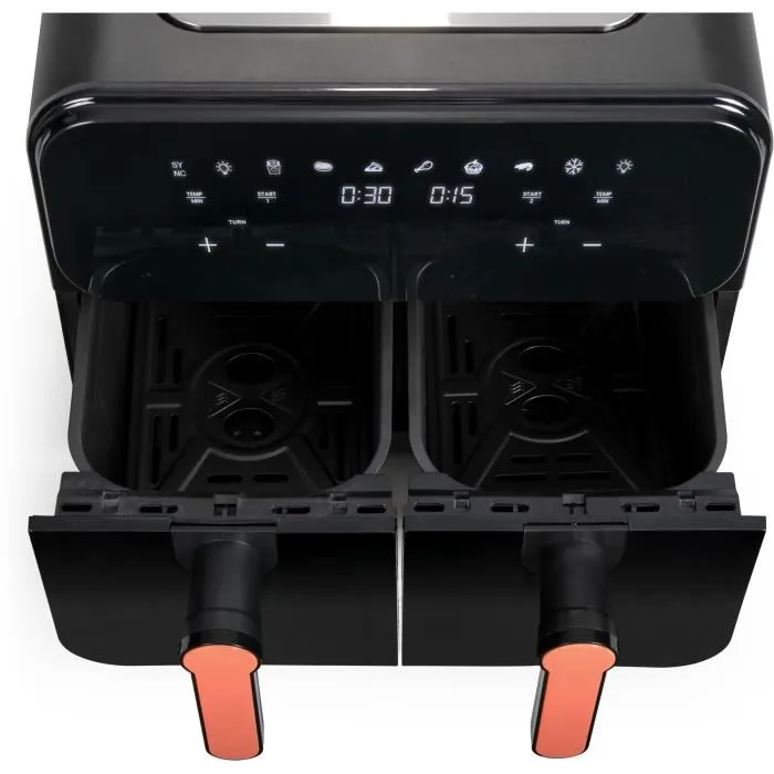 Livoo Freidora sin aceite DOC316 - Acero Inoxidable, 9 L, 2400 W, 7 Programas, Temperatura Regulable 2