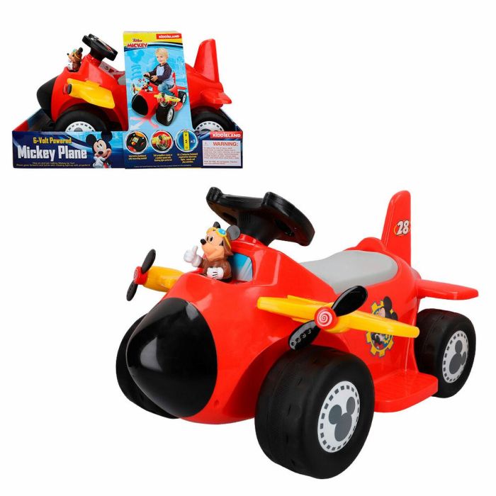 Coche Eléctrico para Niños Mickey Mouse Batería Avioneta 6 V 5 Coche Eléctrico para Niños Mickey Mouse Batería Avioneta 6 V 5
