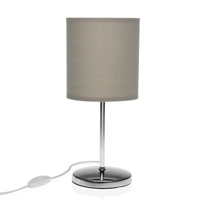 Lámpara de Mesa Gris Claro Versa 13 cm - Metal, Base Cerámica 11x15 cm (2 Unidades) Lámpara de Mesa Gris Claro Versa 13 cm - Metal, Base Cerámica 11x15 cm (2 Unidades)