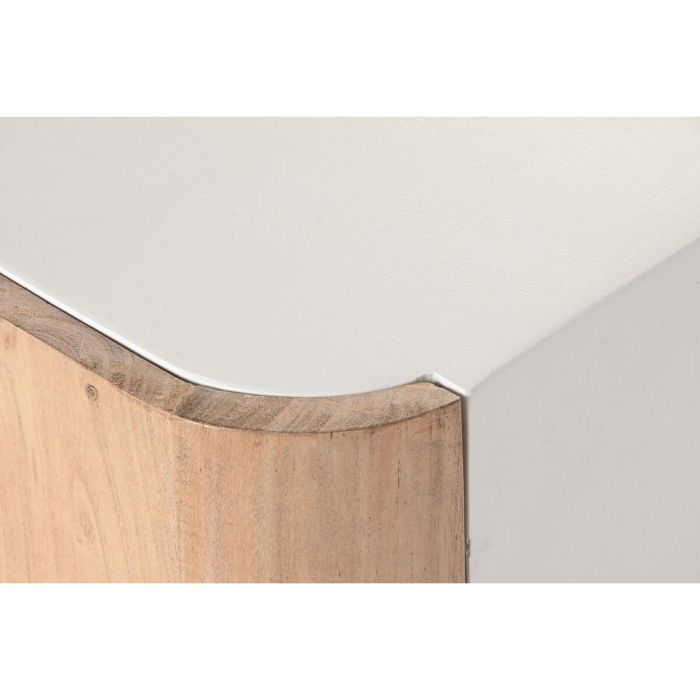 Mesita De Noche Scandi DKD Home Decor Natural Blanco 35 x 50 x 40 cm 2 Mesita De Noche Scandi DKD Home Decor Natural Blanco 35 x 50 x 40 cm 2