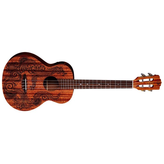 LUNA Uke Henna Dragon Mahogany Baritone W/Pre - Ukelele Barítono con Preamplificador y Estuche LUNA Uke Henna Dragon Mahogany Baritone W/Pre - Ukelele Barítono con Preamplificador y Estuche