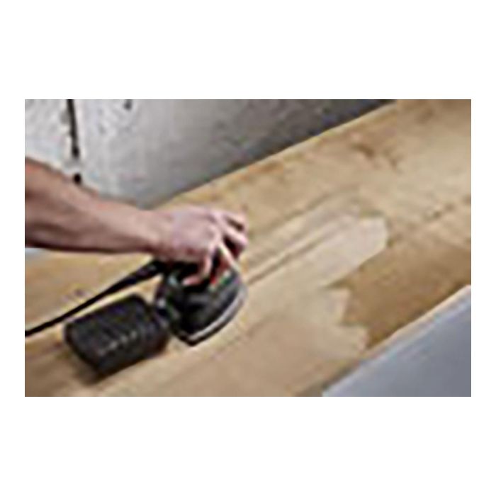 Wolfcraft Pack 10 hojas abrasivas adhesivas para madera/metal, grano 80, 95mm, 1813000 1
