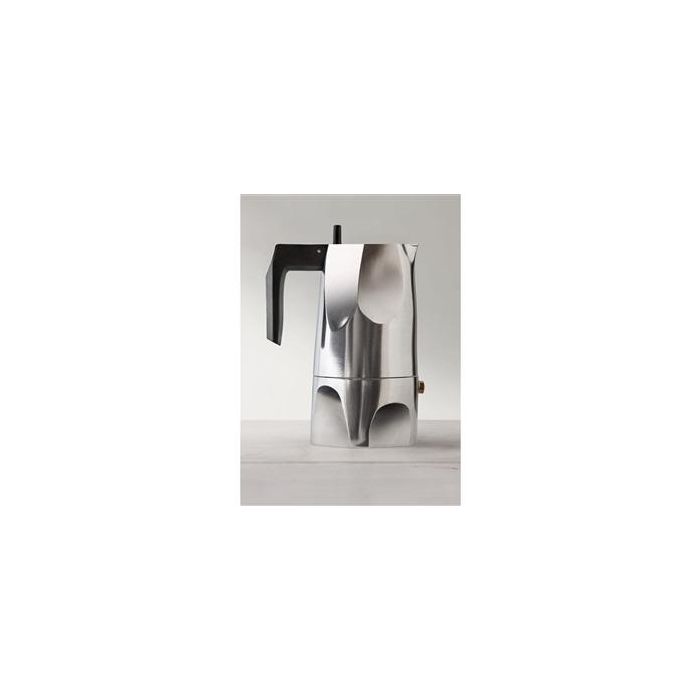 Alessi MT18/1 Ossidiana Cafetera Café Expres Aluminio 1 Taza, Diseñada por Mario Trimarchi 1 Alessi MT18/1 Ossidiana Cafetera Café Expres Aluminio 1 Taza, Diseñada por Mario Trimarchi 1