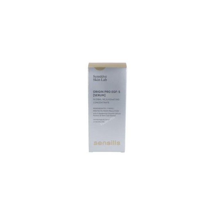 Sensilis ORIGIN PRO EGF-5 Sérum Facial Concentrado Antiedad Reafirmante y Antiarrugas. Regenerador Global con 5 Factores Crecimiento 30 ml
