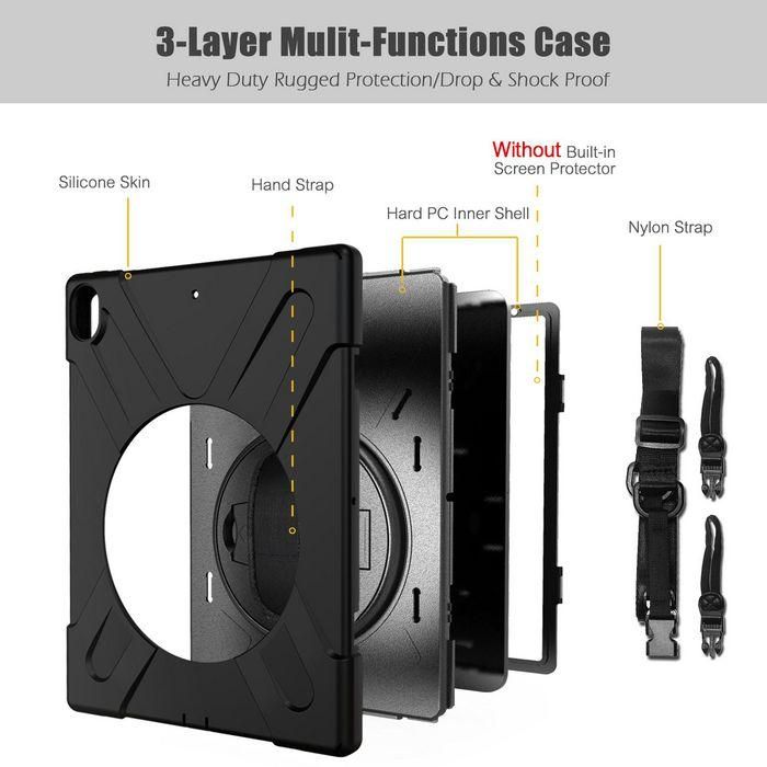 eSTUFF iPad Air 9.7 AUSTIN Defender Case without built-in screen protector - Black 2 eSTUFF iPad Air 9.7 AUSTIN Defender Case without built-in screen protector - Black 2