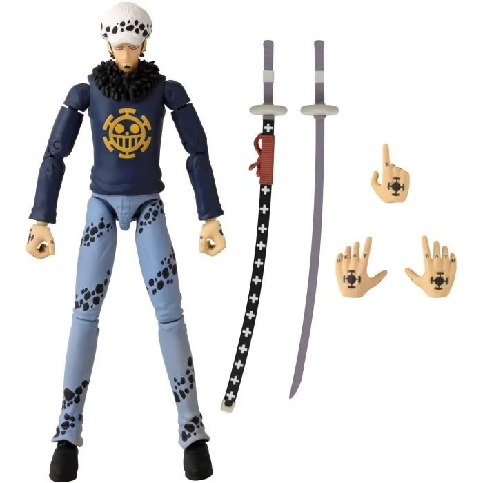Bandai Anime Heroes One Piece Figura Anime Heroes 17 cm Trafalgar Law 36937 Multicolor 1 Bandai Anime Heroes One Piece Figura Anime Heroes 17 cm Trafalgar Law 36937 Multicolor 1