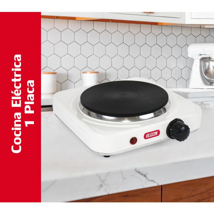 Cocina Eléctrica Algon 1 Placa 1000W (4 Unidades) 5 Cocina Eléctrica Algon 1 Placa 1000W (4 Unidades) 5