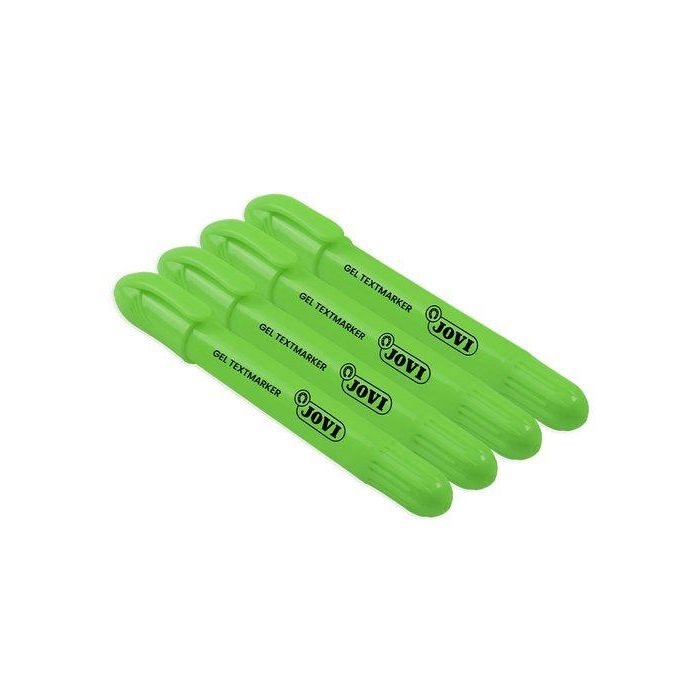 Jovi Marcador Fluorescente Neon De Gel En Stick 140 mm Verde Caja 12 Ud
