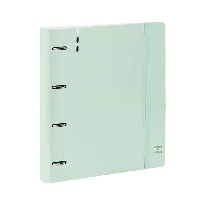 Carpeta Con Recambio Safta Din A4 Cuadro 5 mm Polipropileno Foam 4 Anillas 35 mm Verde Claro 2 Carpeta Con Recambio Safta Din A4 Cuadro 5 mm Polipropileno Foam 4 Anillas 35 mm Verde Claro 2
