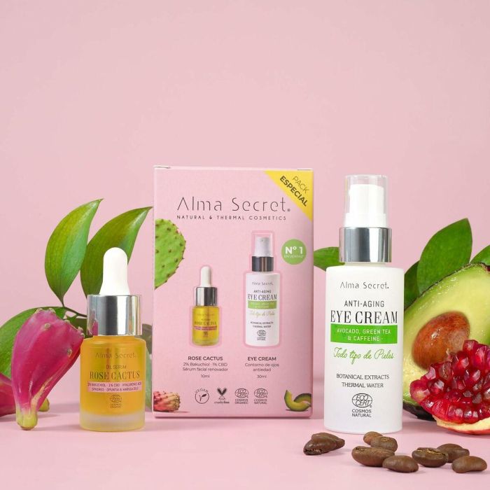 Alma Secret Estuche 2 pz Contorno Ojos 30 ml + Rose Cactus 10 ml Antiaging