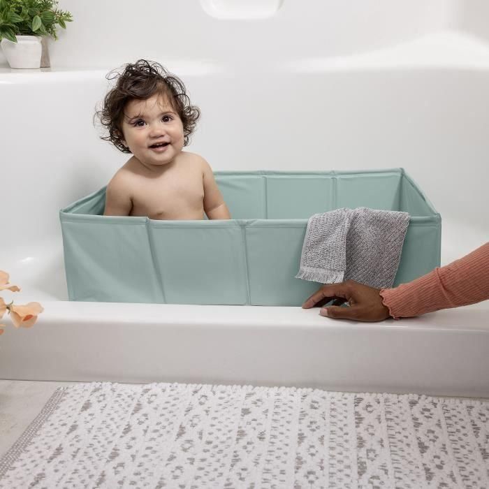 Bañera plegable para bebé - INGENUITY - Portátil - Forro impermeable - Fácil de limpiar 2 Bañera plegable para bebé - INGENUITY - Portátil - Forro impermeable - Fácil de limpiar 2