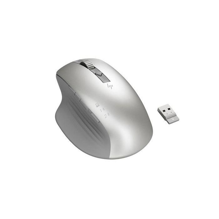 HP 930 Creator Wireless Mouse con Botones Programables, Diseño Ergonómico, Batería 12 Semanas, Multidispositivo y Sensor Cristal
