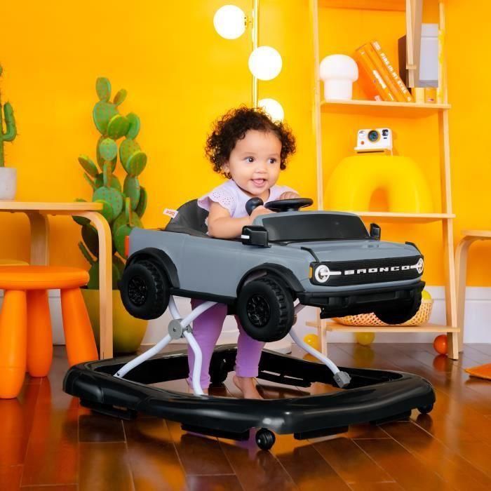 BRIGHT STARTS Ford Bronco Andador y centro de actividades 4 en 1, juguete con volante interactivo y extraíble, gris, a partir de 6 meses 1 BRIGHT STARTS Ford Bronco Andador y centro de actividades 4 en 1, juguete con volante interactivo y extraíble, gris, a partir de 6 meses 1