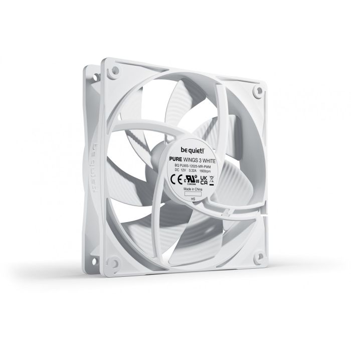 Be Quiet! Pure Wings 3 PWM 120mm White Ventilador 1