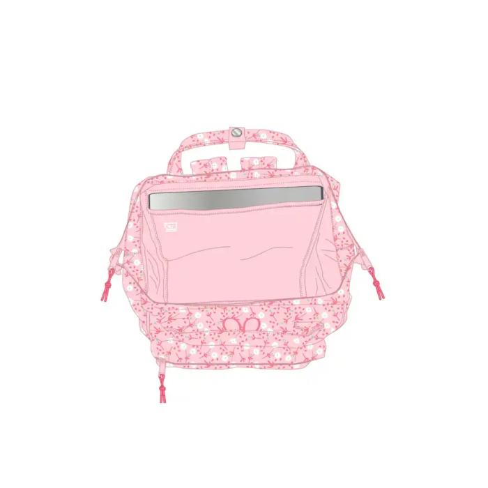 Safta Mochila Miffy Flores Portatil 13" 27x40x19 cm 1