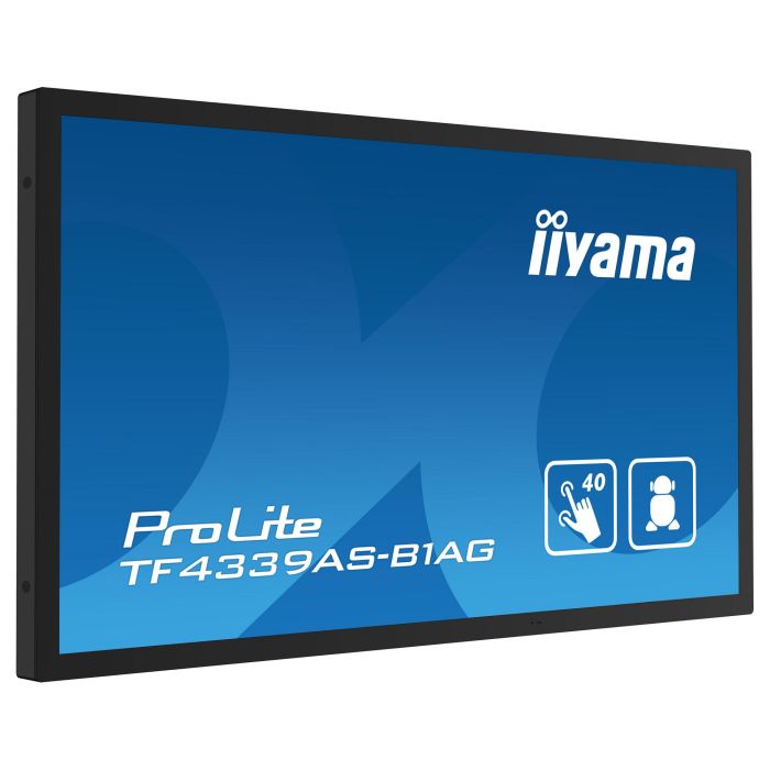 iiyama TF4339AS-B1AG Pantalla Táctil 108cm (43") 4K Ultra HD LED 16:9 IPS 8ms 500cd/m² 2xHDMI DP USB Negro 8