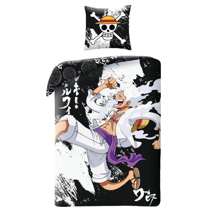 Juego de cama - ONE PIECE - Luffy Gear 5 - Microfibra - 1 funda nórdica 140 x 200 cm + 1 funda de almohada 63 x 63 cm 0 Juego de cama - ONE PIECE - Luffy Gear 5 - Microfibra - 1 funda nórdica 140 x 200 cm + 1 funda de almohada 63 x 63 cm 0