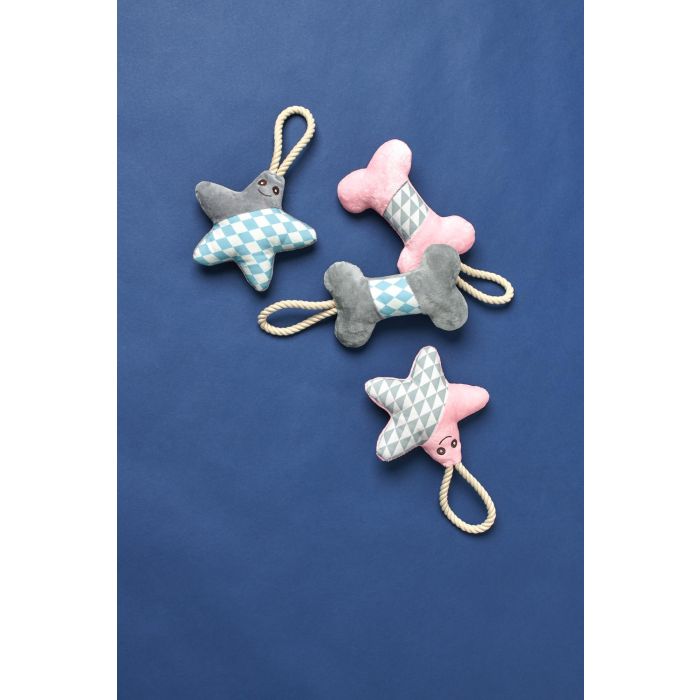 Mordedor de perro Hunter Salima Con cuerda Estrella de mar Gris Cachorros 1 Mordedor de perro Hunter Salima Con cuerda Estrella de mar Gris Cachorros 1