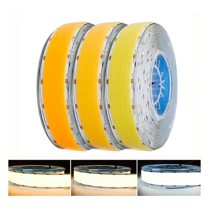 Tira Led 24VDC 36W COB 1680LEDs/M 2700Lm/M 6000ºK IP20 5 Metros 0 Tira Led 24VDC 36W COB 1680LEDs/M 2700Lm/M 6000ºK IP20 5 Metros 0