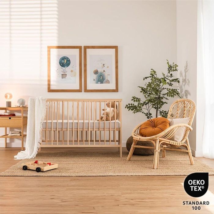 Protector de Cuna Cecotec Flow ProtectBaby 60 x 120 cm Blanco 5