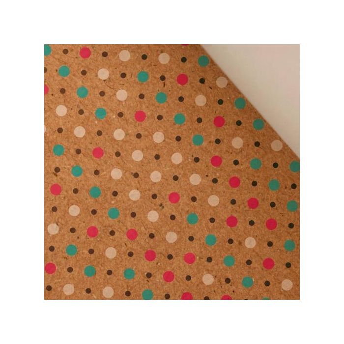 Wonder Wrapper Papel de Regalo Bobina 31 cm x 90M 2 kg Kraft 100% Reciclado Mil Puntos