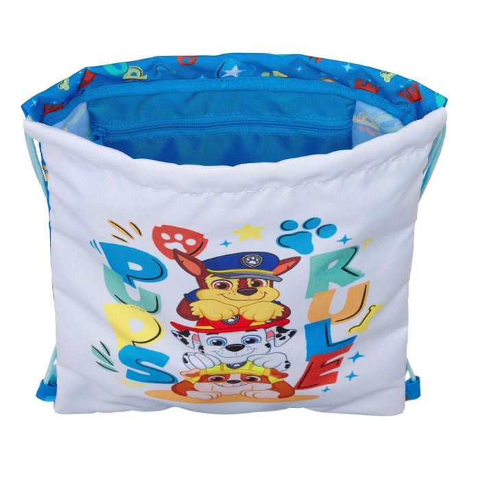 Bolsa Mochila con Cuerdas The Paw Patrol Pups rule Azul 26 x 34 x 1 cm