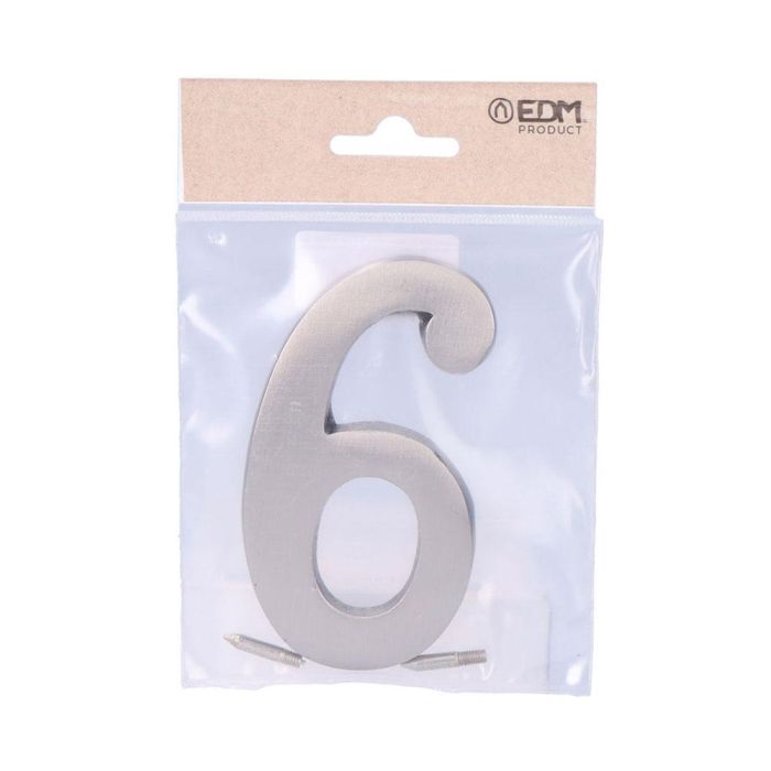 Edm Número 6 Níquel Mate 10cm Fijación Invisible 1
