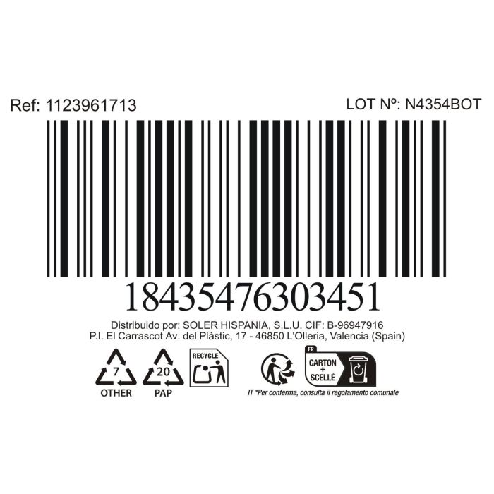 La Mediterranea Set 6 Vasos 390 ml Colección Corella (6 Cajas)