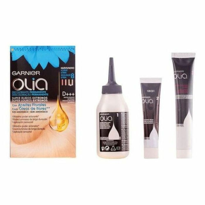 Garnier Olia Decolorante Permanente Extremo Sin Amoniaco #8 con Aceites de Flores, Cruelty Free, para Todo Tipo de Cabello 120g Garnier Olia Decolorante Permanente Extremo Sin Amoniaco #8 con Aceites de Flores, Cruelty Free, para Todo Tipo de Cabello 120g