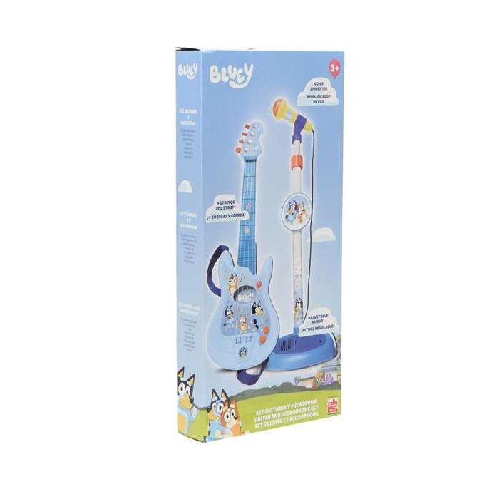 Reig Guitarra y Micrófono Bluey con Pie Extensible y Altura Regulable 60x30x17 cm 2