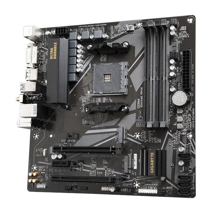 Placa Base Gigabyte Am4 B550M Ds3H 1 Placa Base Gigabyte Am4 B550M Ds3H 1