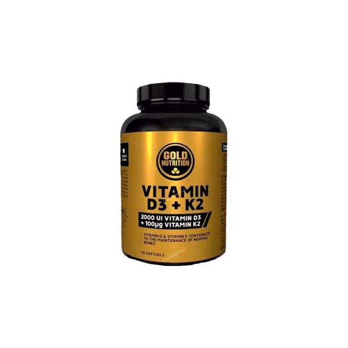 GOLD NUTRITION Vitamina D3+K2 90 Cápsulas
