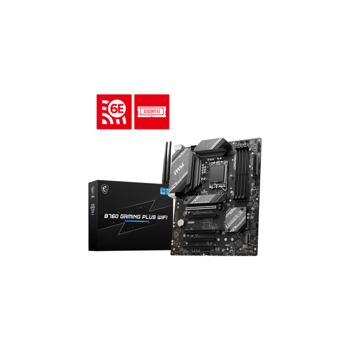 MSI B760 GAMING PLUS WiFi Intel B760 LGA 1700 ATX MSI B760 GAMING PLUS WiFi Intel B760 LGA 1700 ATX