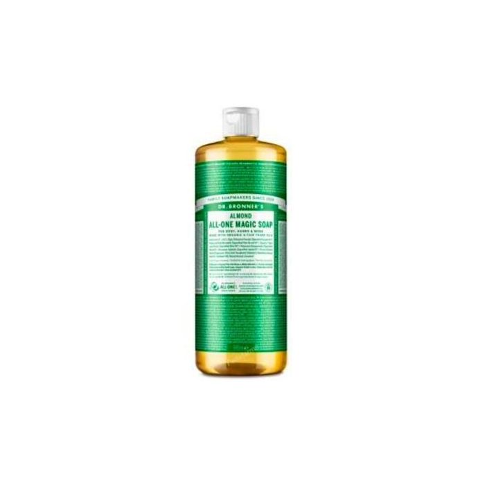 DR. BRONNER´S Jabón Líquido de Almendras Orgánico para Cuerpo, Manos y Baño 945ml