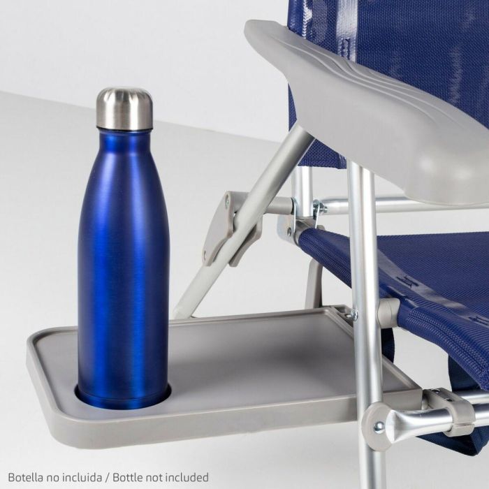 Silla de Playa Aktive Slim Plegable Azul marino 47 x 89 x 57 cm (2 Unidades) 1 Silla de Playa Aktive Slim Plegable Azul marino 47 x 89 x 57 cm (2 Unidades) 1
