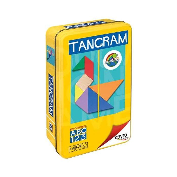 Cayro Juego Tangram de Madera Educativo con Formas de Colores en Caja Metálica - Puzzle de Lógica Mental para Niños +5 años 2 Cayro Juego Tangram de Madera Educativo con Formas de Colores en Caja Metálica - Puzzle de Lógica Mental para Niños +5 años 2