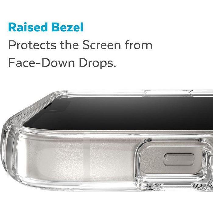 Speck Presidio Perfect Clear + Ms Funda para iPhone 14 Plus y 15 Plus con MagSafe, Transparente Speck Presidio Perfect Clear + Ms Funda para iPhone 14 Plus y 15 Plus con MagSafe, Transparente