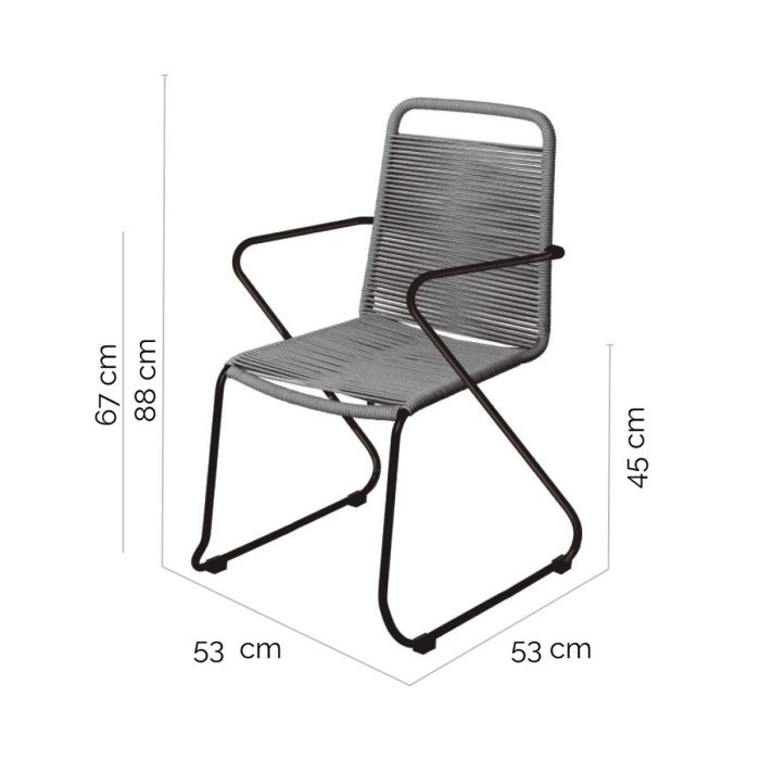 Silla de Jardín Antea 57 x 65,5 x 90 cm Cuerda 1