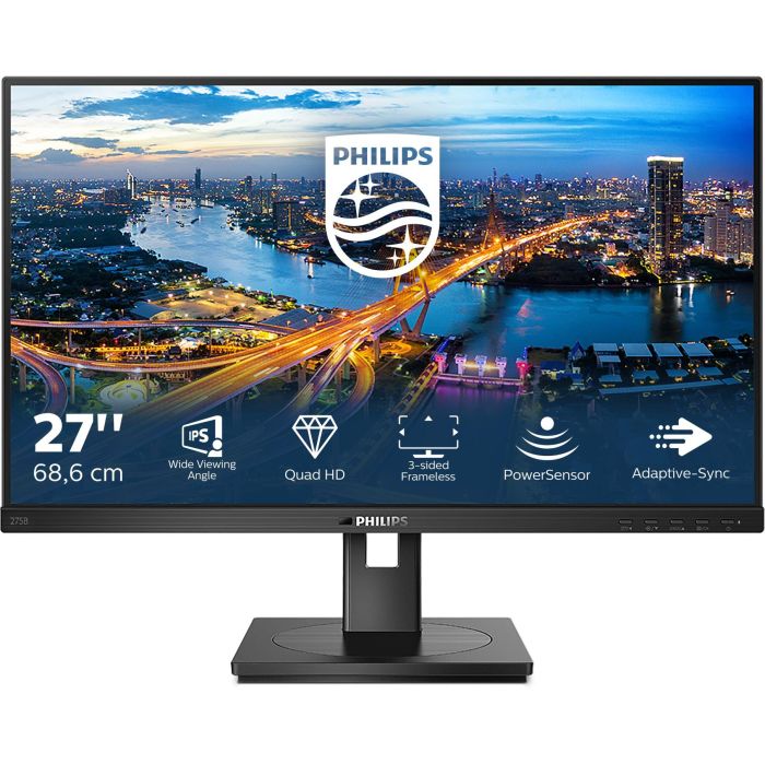 Philips 275B1 Monitor IPS de 27 pulgadas, 16:9, con puertos DVI, HDMI, DisplayPort y USB