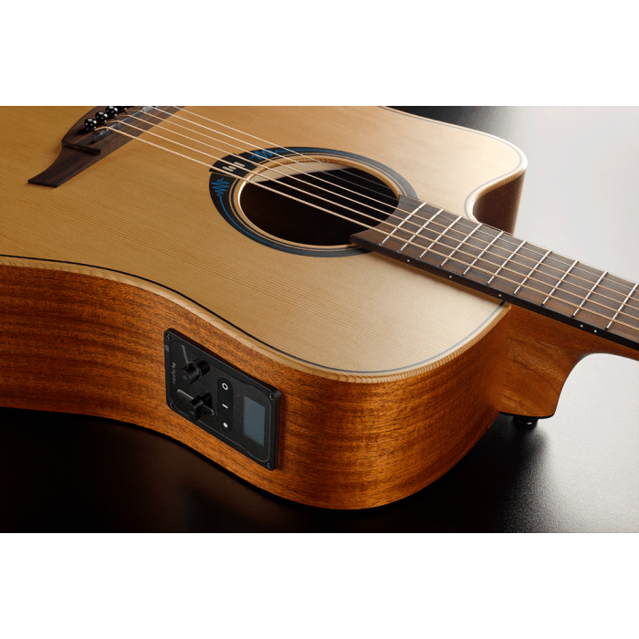Guitarra Acústica Lâg Dreadnought Hyvibe 10 A/E Cutaway Con Funda Delux - Zurdos 5