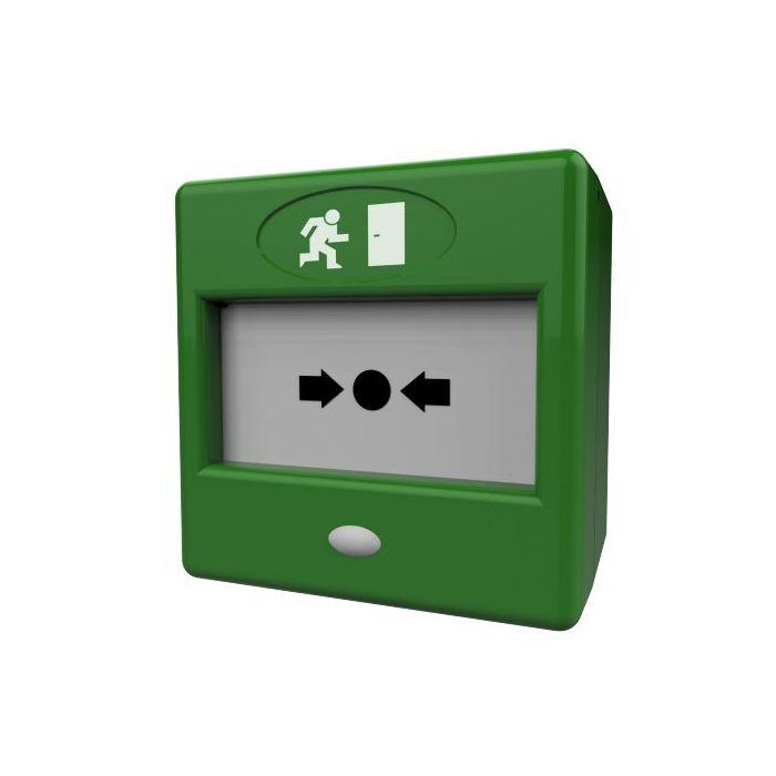 CQR Triple Pole Emergency Door Release con Buzzer y LED, tapa rearmable FP3/GR/TP