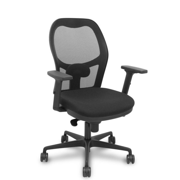 PIQUERAS Y CRESPO Silla Jorquera sincro malla negra asiento bali negro brazos 2D PIQUERAS Y CRESPO Silla Jorquera sincro malla negra asiento bali negro brazos 2D