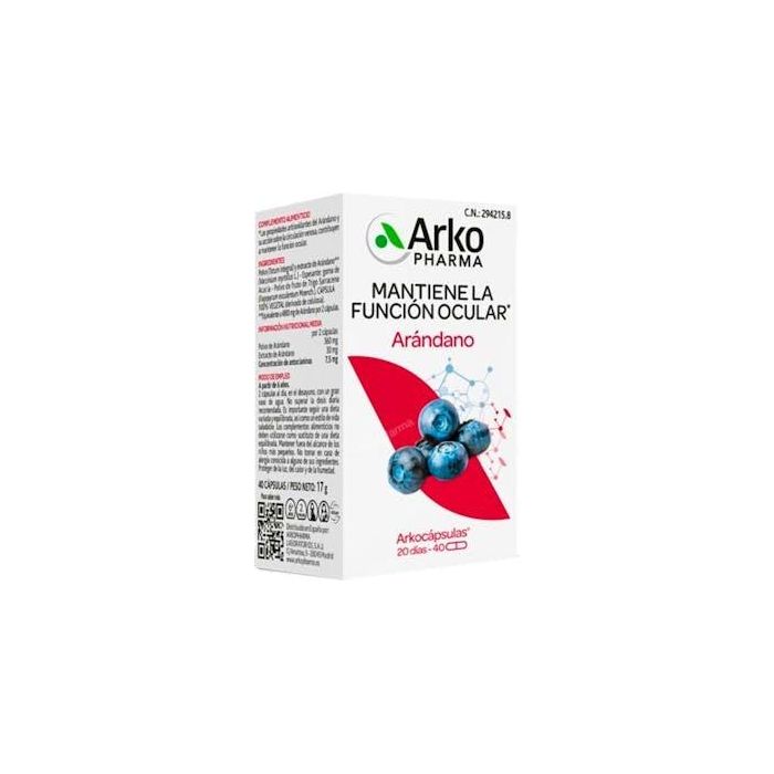 ARKOPHARMA Arándanos 40 Arkocápsulas Bio