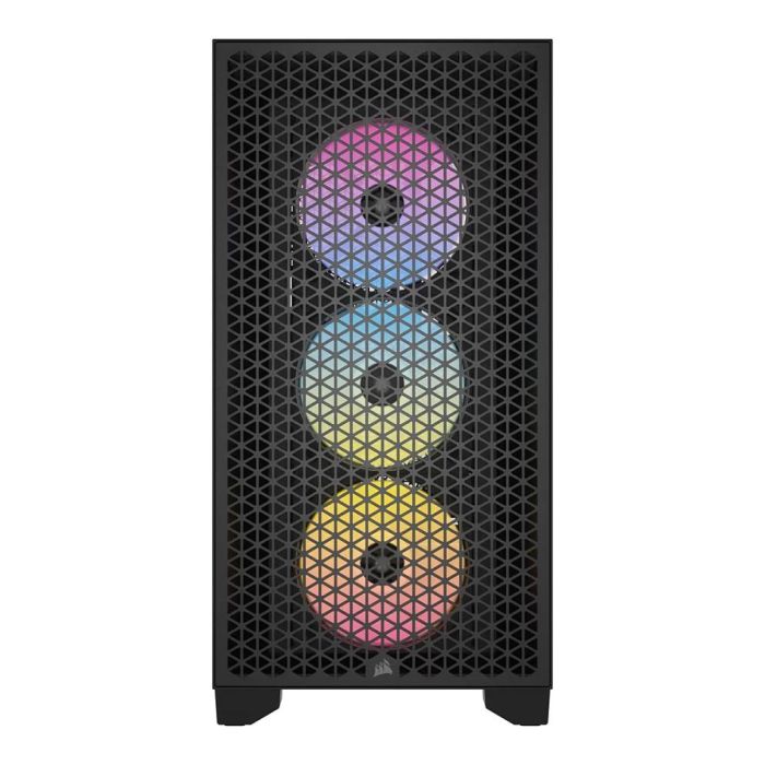 Corsair Caja 3000D RGB Airflow Mid-Tower Negra CC-9011255-WW con Panel de Vidrio Templado 1